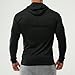 Chen Men's Skull Print Bodybuilding Long Sleeve Hoodies Casual Hooded Sweatshirts Tee Shirts Tops (US L/Tag XL, Black)