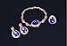 Aioverun Plated necklace earrings bracelet ring act the role ofing is tasted suit Europe and the United States 18 k jewelry 4 times