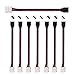 RGB LED Light Strip Connector 4 Pin Jumper 10mm to Power Adaptor to Controller Solderless for SMD5050 LED Lights 8/Pack