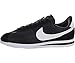 Nike Men's Cortez Basic Nylon Black/White/Metallic Silver Casual Shoe 11