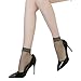 CHARHODEN 12 Pairs Women’s Free-size Ankle High Sheer Crystal Silk Socks 15 Denier,Comfortable and Breathable Grey