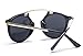 GAMT Brand Colorful Oval Sunglasses Fashion Round Eyewear Metal Frame for Men and Women Grey