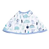 aden by aden + anais Burpy Bib, 100% Cotton Muslin, Soft Absorbent 4 Layers, Multi-Use Burp Cloth and Bib, 22.5” X 11”, Single, Dinos