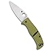 Spyderco Caribbean Salt Leaf Folding Knife with 3.68