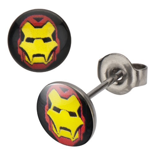 Marvel Comics Iron Man Stud Earrings