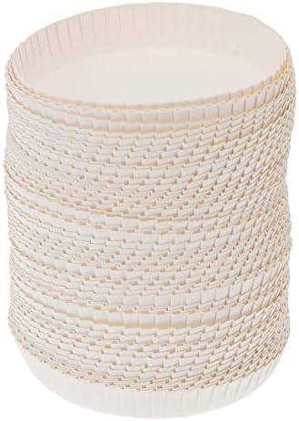 White Disposable Paper Cup Covers: 100pcs 8CM Hot Cup Lids Recycled ...