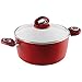 Bialetti Aeternum 10 Piece Nonstick Cookware Set, Ceramic Interior, Red