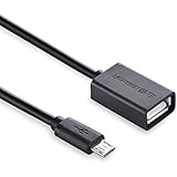 Ugreen&reg; Micro USB 2.0 OTG Cable On The Go Adapter Male Micro USB to Female USB for Samusung S6 Edge S4 S3 Android or Windows Smart Phones Tablets with OTG Function 6 Inch Black