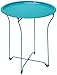 Atlantic urbSPACE Metal Side Table - Stylish Folding Tray Table, Sturdy Steel Construction with Wear-Resistant Powder Coating, PN in Capri Breeze