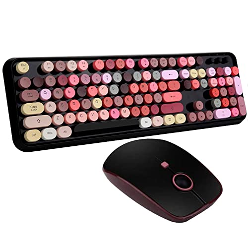 FOPETT Keyboard Mouse Sets Wireless