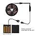 G GEEKEEP Led Light Strip Battery Powered USB Sticky RGB SMD 5050 Dimmable Light Rope 2M/6.56FT with RF Remote