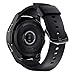 LDFAS Galaxy Watch 46MM Case, (2 Pack) Silicone Shock-Proof and Protector Cover Compatible for Samsung Galaxy Watch 46MM (2018) / Gear S3 Frontier (2017) Smartwatch Silver+Black