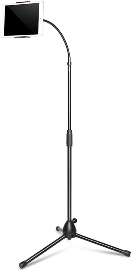 Ashey Adjustable Tripod Floor Stand, Flexible Tablet Holder, Bracket Music Rack Mount Support, for Tablets for Ipad Phone Holder