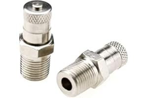 2 pcs 1/8 Inch BSPT BSP Schrader Tank Valve 25mm Wheel Air Compressor 35 Bar 500 PSI