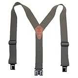 Perry Suspenders Mens Elastic Ruf-N-Tuf Hook End Suspenders