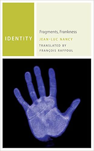 Amazon Com Identity Fragments Frankness Commonalities 9780823256112 Nancy Jean Luc Raffoul Francois Books