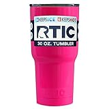 RTIC Powder Coated 30 oz Tumbler with Lid-Neon Pink