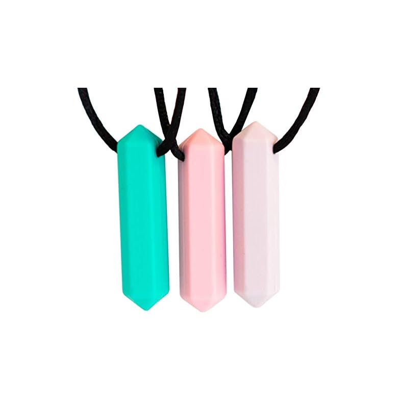 Tilcare Chew Chew Sensory Necklace – Best for Kids or Adults That Like Biting or Have Autism – Perfectly Textured…