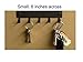The Metal Peddler Doberman Key Holder for Wall - Small 6 inch Wide with 5 Hooks - Made in USA