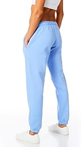 Light & Shade Women’s Fleece Joggers Purple S Drawstring Waist Tapered Bottoms view 3