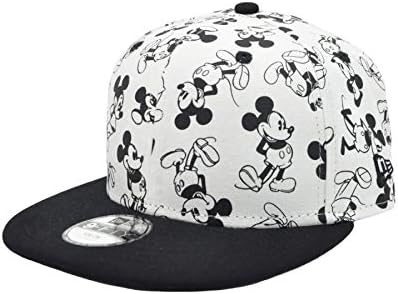 Amazon ニューエラ キッズ キャップ New Era Kid S Youth 9fifty ディズニー ミッキーマウス 90周年 オールオーバー ブラックバイザー コラボ フリー ホワイト 帽子 通販