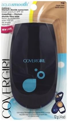 CoverGirl Aquasmooth SPF 20 Compact Foundation in [710] Classic Ivory 12 g (2 Qty)