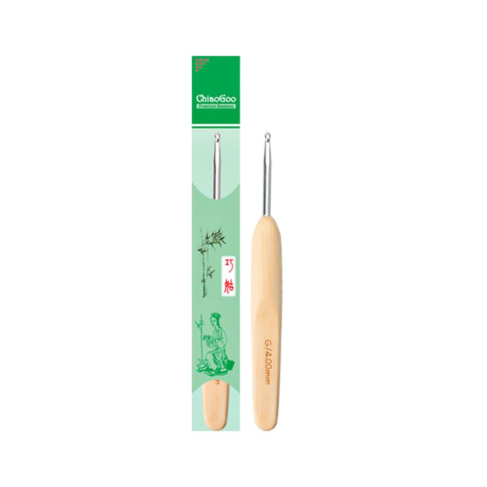 ChiaoGoo Crochet Hook Metal Head 14cm 2.20mm Natural - 1pc