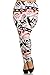 Always Womens Junior Plus Fleece Lined Multicolor Printed Stretch Fit Leggings