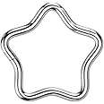 Pierced Owl 18GA F136 Implant Grade Titanium Star Shaped Hinged Segment Ring