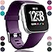 Wepro Sport Band Compatible with Fitbit Versa 2 Bands for Woman Men, Waterproof Band Compatible with Fitbit Versa Bands, Soft Replacement Strap Accessories for Versa Lite, Small, Large