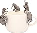 Kitan Club Putitto Hanako Asian Elephant Cup Toy - Blind Box Includes 1 of 5 Collectable Figurines - Hangs on Thin, Flat Edges - Authentic Japanese Design - Made from Durable Plastic