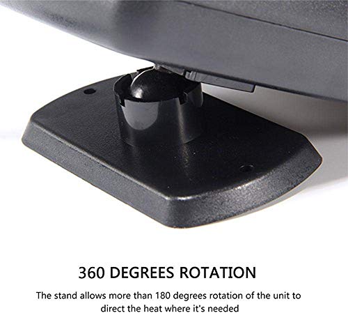 Portable Car Heater Car Defroster with Air Purification 12V 150W Auto Car 30 Seconds Fast Heating Defrost Defogger Demister Vehicle Ceramic Heater Fan for Windshield (Red01)