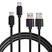 2 Pack USB Charger Cable Compatible with Sony Xperia XA1 Ultra, Data Transferring Sync Cords Compatible with Sony Xperia XZ Premium/Xperia X Compact/Xperia XA1,Xperia XZs/ L1 and Other USB C Device