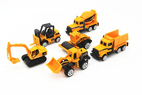 CellDesigns Set of 6 Scale 1:64 Die-Cast Heavy Equipment Vehicles