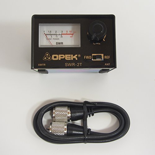 OPEK SWR2 CB / HAM RADIO SWR METER 1.7 30 MHz WITH 3` FOOT JUMPER on