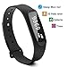 Smart band, Step Tracker, Pedometer Smart Bracelet Fitness Activity Tracker/ H1 Sleep Monitor,Calories Track Waterproof Bluetooth Health Fitness Band for iPhone & Android phones, EIISON