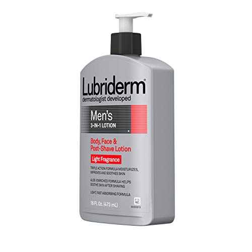 Lubriderm Men's 3In1 Lotion Enriched with Soothing Aloe for Body and