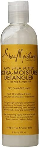 Shea Moisture Raw Shea Butter Extra Moisture Detangler with Sea Kelp and Argan Oil (2 Pack)