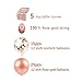 12x108 Inches Rose Gold Sequin Table Runners Wedding Table Runners-5 Pack and Confetti Balloons Rose Gold Latex Balloons for Party Festival and Home Decorations by QueenDream
