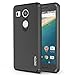 LG Google Nexus 5X Case, OMOTON High Impact Resistant Fully Protective Dual Layer Case with [Soft TPU Interior] [Durable PC Exterior] [Fashion Design], Black