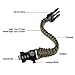 RNS STAR Paracord Survival Bracelet with Paracord Rope, 5-in-1 Tactical Bracelet Fire Starter, Compass, Emergency Whistle & Small Knife for Hiking Traveling Camping Gear Kit (Green_Regular)