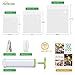 HOMENOTE Sous Vide Bags 15 Reusable Vacuum Food Storage Bags with Cookbook for Joule, Anova sous vide cooker