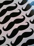 Set of 50 3 Inch Vinyl Mustache Decals