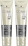 Schwarzkopf Styliste Ultime Haircare - Amino-Q Hold Hair Gel - For Ultra Hold - Net Wt. 6 OZ (170 g) Per Tube - Pack of 2 Tubes
