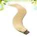 100% Remy Tape in Human Hair Extensions Grade 6A 16-22inch Double Side Tape Seamless Skin Weft Natural Hair Extensions Long Straight Silky (16