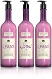 Bask 3 -pack Vineyard Collection Grapes Antioxidant Skin Moisturizer 17 Oz Bottles With Pump