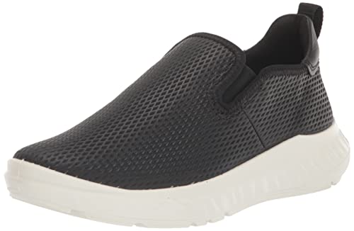 ECCO Women's ATH-1FM Slip ON Sneaker, Black, 5-5.5