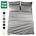 EASELAND Bed Sheet Set - King Size Sheets 6 Pieces Bedding Sheet & Pillowcases Sets, Brushed Microfiber Sheet with Deep Pocket Fits 8 to 16 Inch(King,Grey)