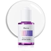 BANO Milk Thistle Repair Serum - Skin Barrier Repair Essence | Calming & Hydrating Face Serum with Centella for Sensitive Skin | Fast-Absorbing | Korean Skin Care | Fragrance Free | 1.01 fl oz