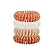 Kitsch Spiral Hair Ties, 4 Count - Waterproof Ponytail Holders for Women & Teens, Stylish Phone Cord Hair Ties & Hair Coils for Girls - Rose, 1.5 inch Diameter